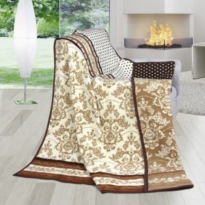 bellatex deka karmela plus ornament hneda 150 x 200 cm