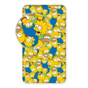 jerry fabrics detske bavlnene prestieradlo simpsons family 90 x 200 cm