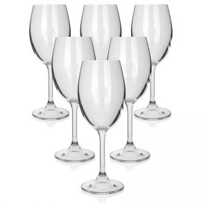 banquet 6 dielna sada poharov na biele vino leona 340 ml