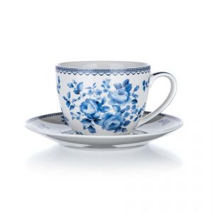 banquet salka s podsalkou blue flower 280 ml