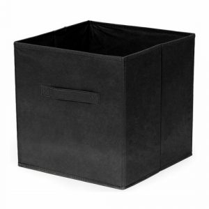 compactor skladaci ulozny box pre police a kniznice 31 x 31 x 31 cm cierna