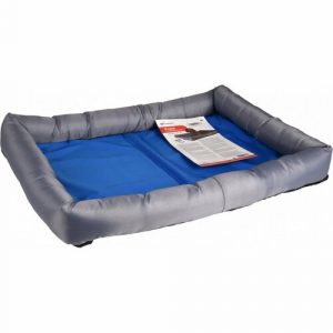 flamingo chladiaci pelech pre psov velkost m 60 x 50 x 85 cm modro siva