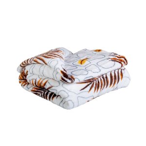 jahu deka light sleep new brown leafs 150 x 200 cm