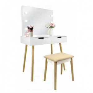 kozmeticky stolik s osvetlenim retro 80 x 135 x 50 cm