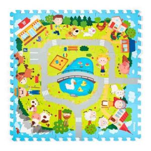 plastica penove puzzle dedina 9 dielov 90 x 90 cm