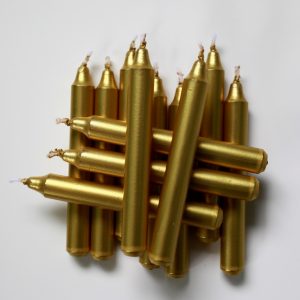 sada metalickych sviecok k tradicnemu anjelskemu zvoneniu stromcek 12 ks zlata