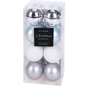 sada vianocnych ozdob agira 16 ks modra pr 5 cm