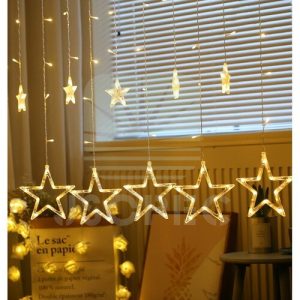 sharks vanocni osvetleni hvezdy tepla biela sa126