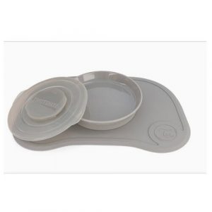 twistshake podlozka click mat mini s tanierom siva