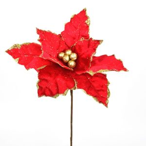 vianocna kvetina poinsettia trblietava 25 x 30 cm cervena