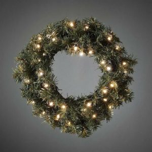 vianocny jedlovy veniec pr 45 cm 40 led