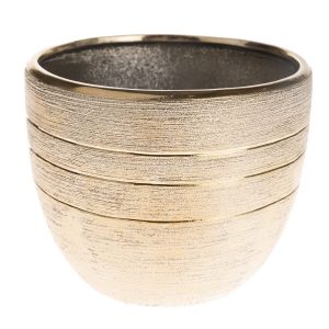 vianocny keramicky obal na kvetinac lusso 155 x 125 x 155 cm zlata