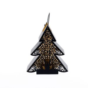 vianocny kovovy lampas na sviecku albero 18 x 21 x 8 cm