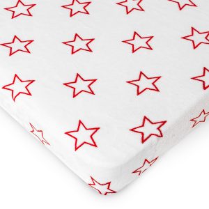 4home prestieradlo mikroflanel stars red 160 x 220 cm