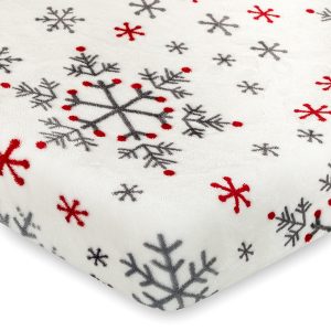 4home vianocne prestieradlo mikroflanel snowflakes 160 x 200 cm