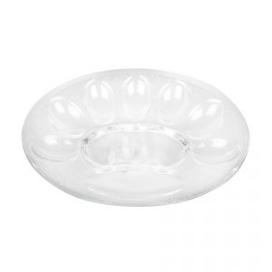 altom skleneny ovalny tanier na vajcia 26 x 19 cm