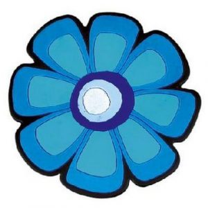 bellatex kuchynska podlozka kvet modra 10 cm