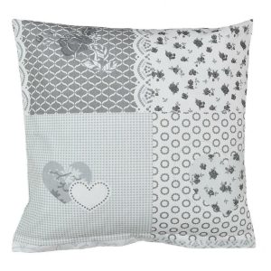 bellatex obliecka na vankusik srdce patchwork 40 x 40 cm