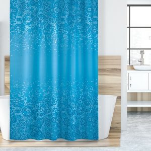 bellatex sprchovy zaves mozaika modra 180 x 200 cm
