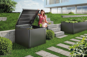 biohort komposter monam tmavo siva metaliza 102x102x86 2 krabice