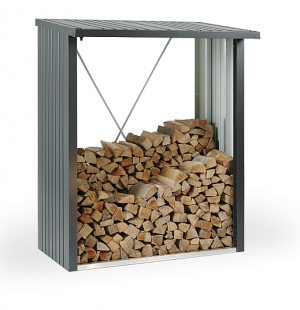 biohort multifunkcni sklad krboveho dreva drevnik woodstock 157 x 102 siva kremen metaliza