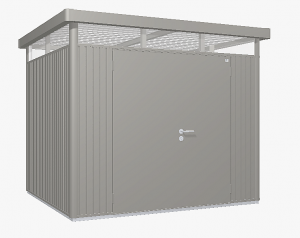 biohort zahradny domcek biohort highline duo h3 275 x 235 siva kremen metaliza