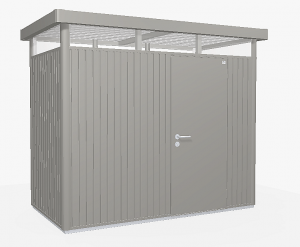 biohort zahradny domcek biohort highline h1 275 x 155 sivy kremen metaliza