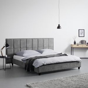 calunena postel s celom valeria 180x200 cm siva