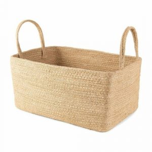 compactor ulozny kosik basket z prirodnej juty 34 x 23 x 18 cm