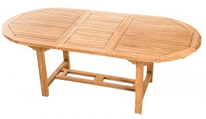 deokork zahradny ovalny stol santiago 160 210 x 100 cm teak