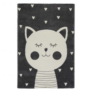 detsky koberec cat 2 100 150cm antracitova