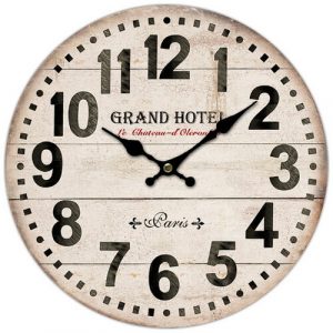 drevene nastenne hodiny grand hotel paris pr 34 cm