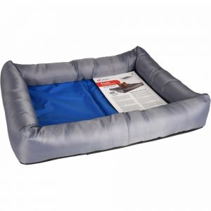flamingo chladiaci pelech pre psov velkost s 50 x 40 x 85 cm modro siva