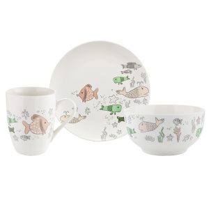 florina 3 dielna porcelanova sada rybky