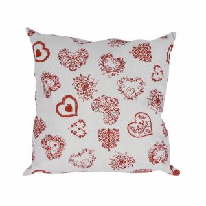 forbyt vianocna obliecka na vankusik hearts 40 x 40 cm