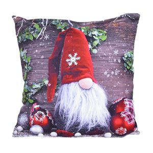 forbyt vianocna obliecka na vankusik skriatok cervena 40 x 40 cm
