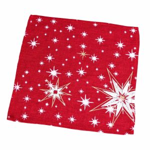 forbyt vianocny obrus hviezdy cervena 35 x 35 cm