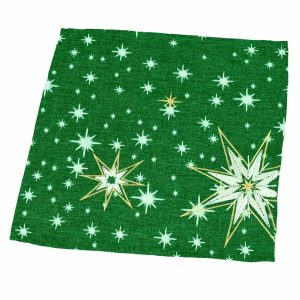 forbyt vianocny obrus hviezdy zelena 35 x 35 cm