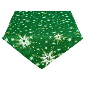 forbyt vianocny obrus hviezdy zelena 85 x 85 cm