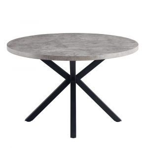 jedalensky stol beton cierna priemer 120 cm medor
