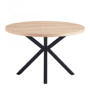jedalensky stol dub sonoma cierna priemer 120 cm medor