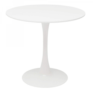 jedalensky stol okruhly biela matna priemer 80 cm reventon