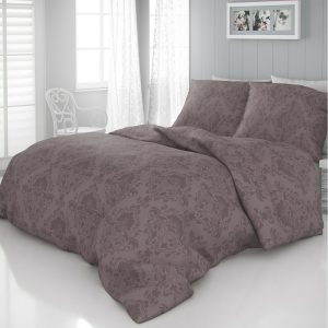 kvalitex satenove obliecky elegance hneda 240 x 220 cm 2 ks 70 x 90 cm