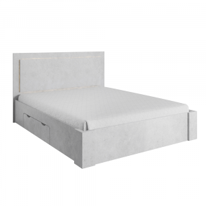 manzelska postel 160x200cm ulozny priestor sivy beton alden