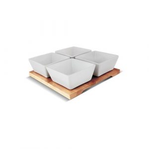 misky servirovaci lt9018 4ks 19x19 bamboo lamart