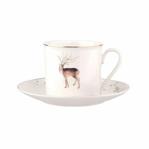 misty forest porcelanova salka s podsalkou winter 200 ml