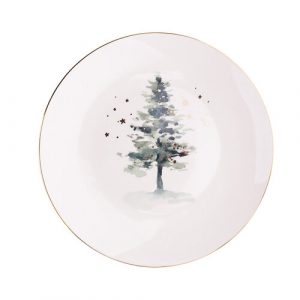 misty forest porcelanovy dezertny tanier christmas tree 20 cm