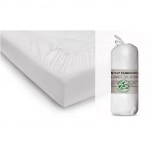napinacia plachta biela bio bavlna jersey 70x140 cm