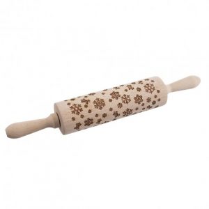 orion dreveny valcek s dekorom vlocky