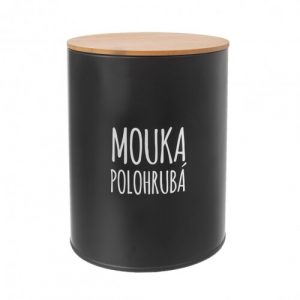 orion plechova doza na polohrubu muku black